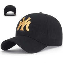 Boys and Girls Summer Street Trend Fashion MNY Baseball Hat Versatile Youth Spring and Autumn Sunshade Duck Tongue Hat Korean Edition