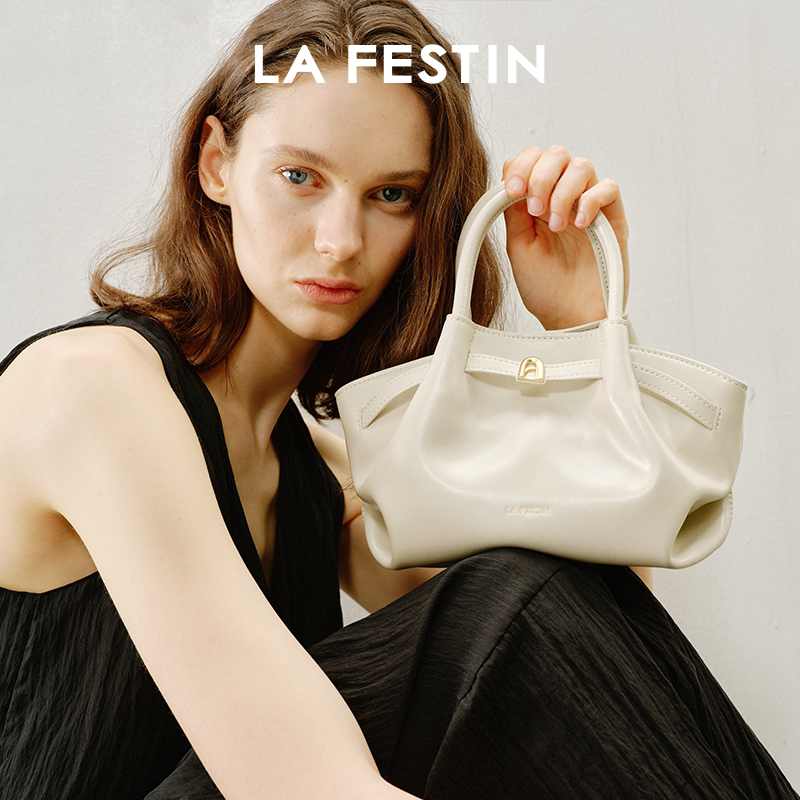 Замшевая сумка Lafestine lazy bag 2025, новая сумка, летняя кожаная сумка-мессенджер для поездок на работу, женская сумка-клецка, сумочка