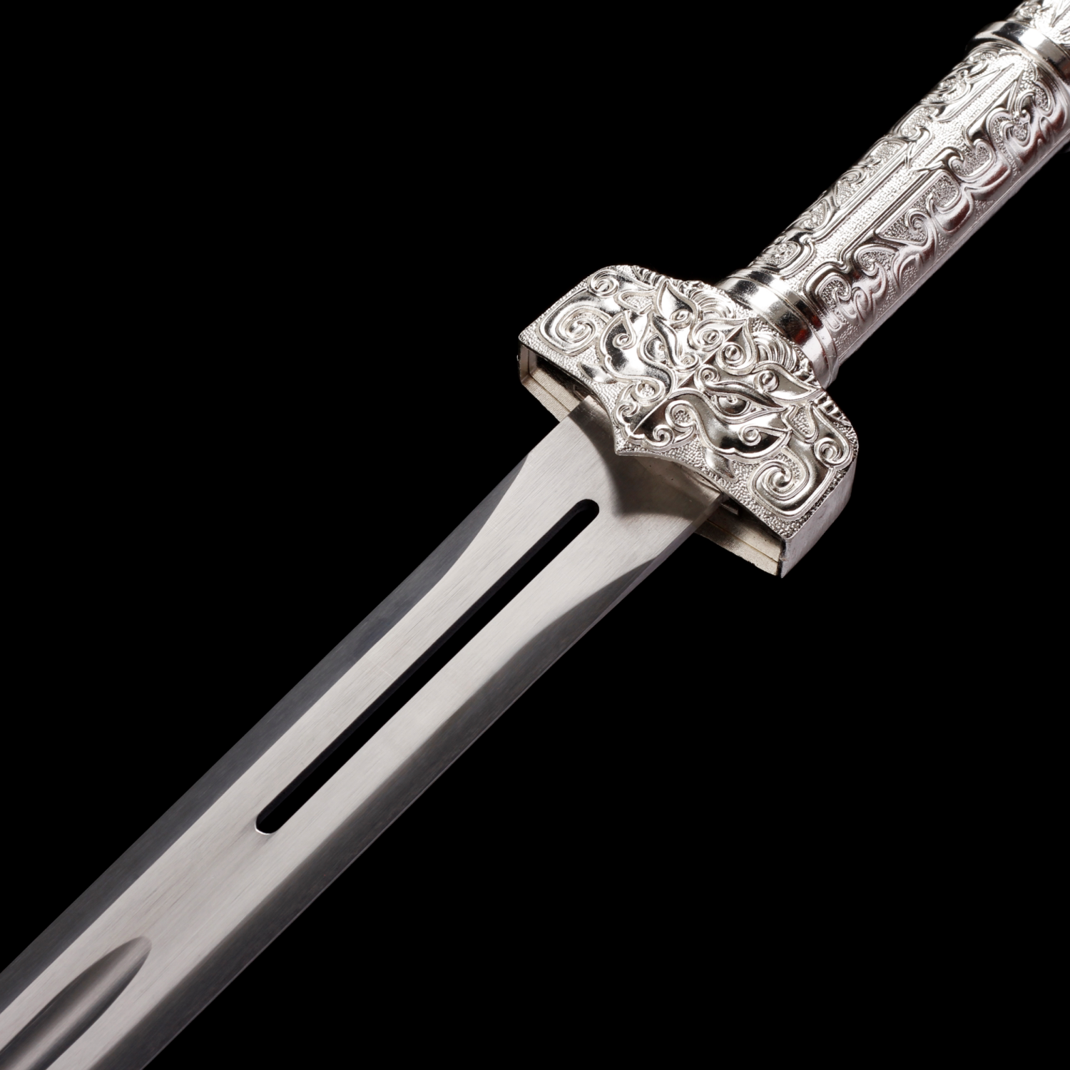Frost Sword, white sword, Han Dynasty sword, ancient cold weapon, Longquan style accessories...