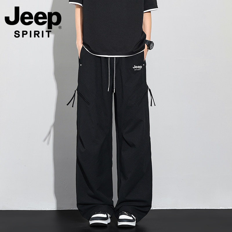 Штурмовые брюки JEEP SPIRIT, мужские летние простые и удобные свободные универсальные повседневные прямые брюки десантника