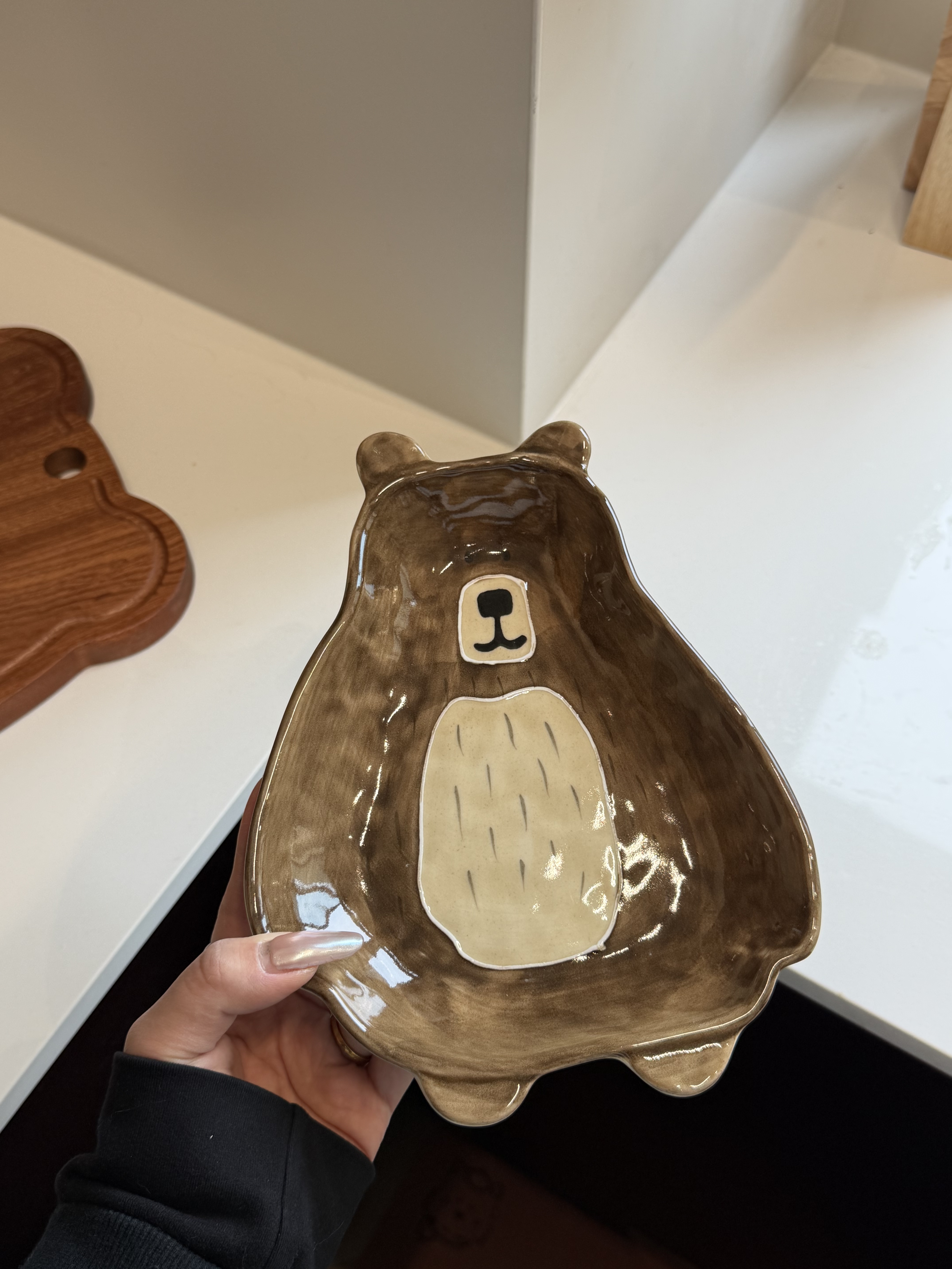 [Рекомендовано Xiaohongshu] Набор подарочных коробок Xiongqu Forest Bowl and Plate, креативная подглазурная роспись ручной работы, чаша для риса высокого качества.