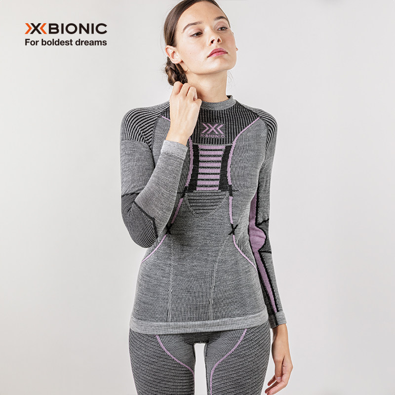 Женский топ/брюки XBIONIC Apani 4.0 с круглым вырезом горловины, легкое термобелье из шерсти мериноса