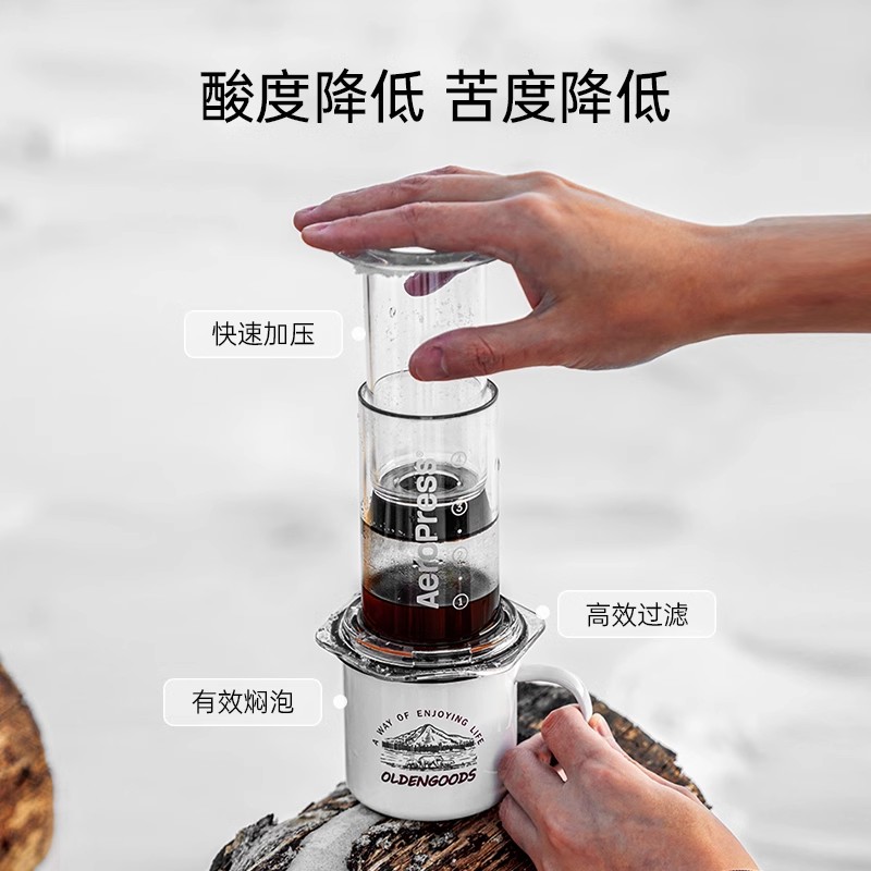 Aeropress Прозрачная портативная ручная эспрессо-машина Aeropress для путешествий на открытом воздухе, кофеварка ручной варки