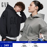[Одобрение Cheng Yi] Мужская и женская одежда Gap, новинка осени 2026 года, американское ретро плюс бархатный свитер с капюшоном 1SS623712