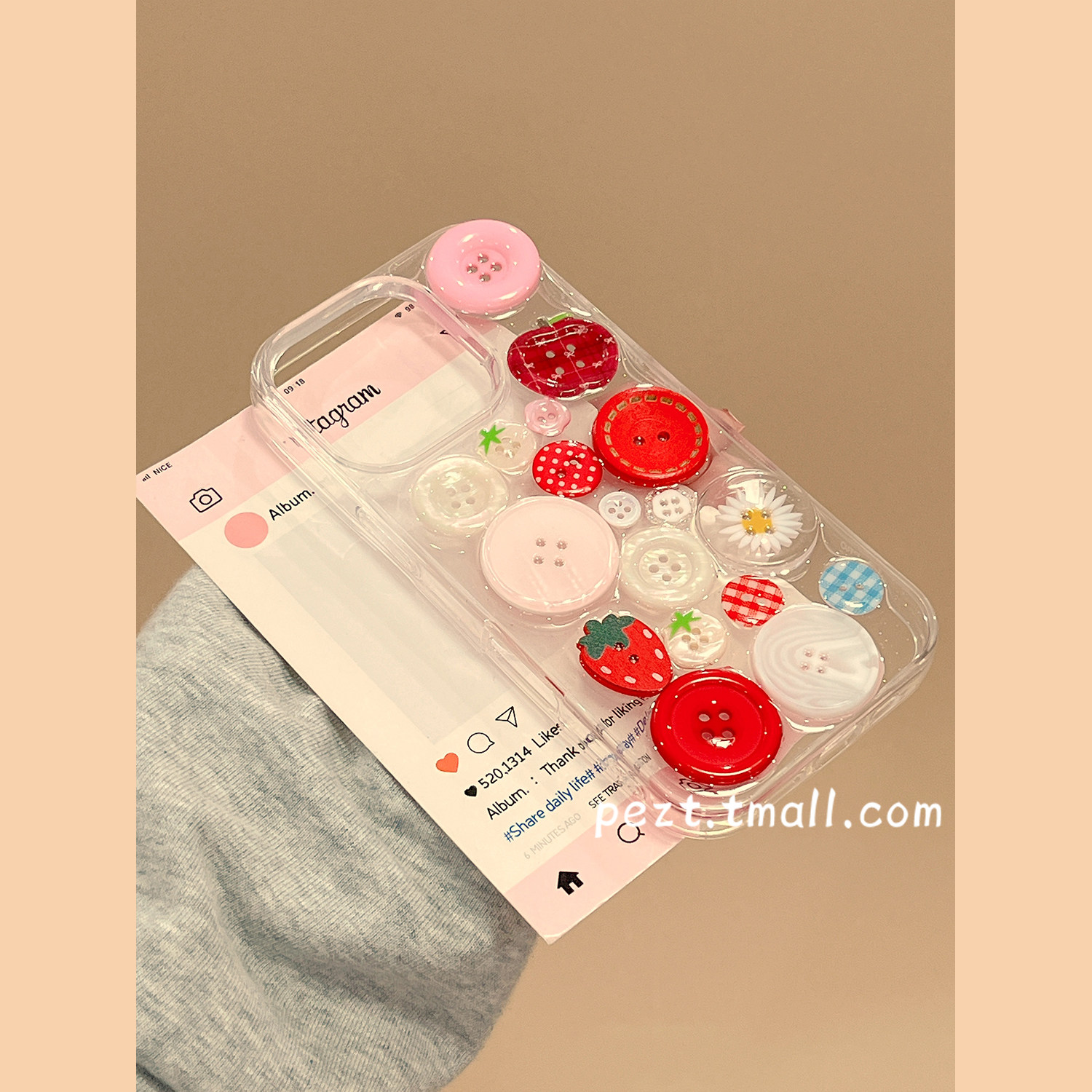 Stereo-button drop-colour application to Apple 17 cellular shell iPhone 18 promax Transparency 17 pro new 13 pro-false 15 ProMax dopamine 14 female 16 Pro full package