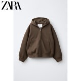 ZARA2026 ранняя осень, новая детская одежда, фланелевый свитер на молнии для девочек 0257701 700
