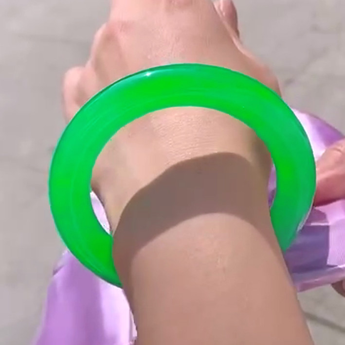 Ювелирные изделия Shuili Мьянма Натуральные товары A Laokeng Jade High Ice Yang Зеленый браслет