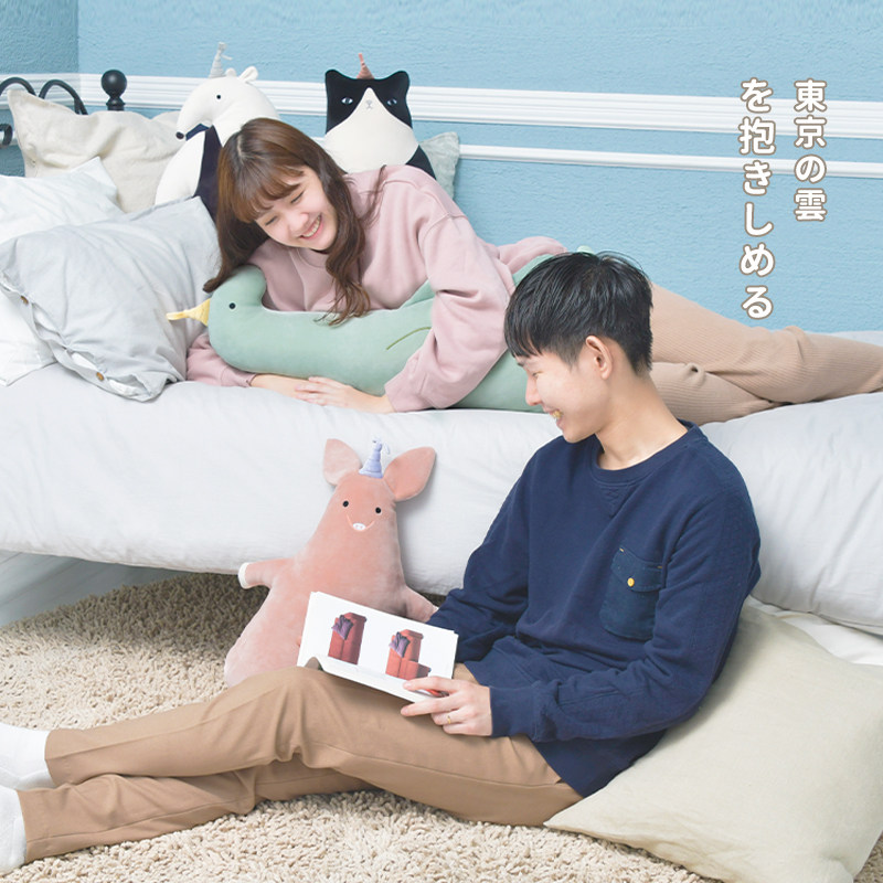 Япония живое СЕРДЦЕ маленький динозавр спящая подушка прохладная плюшевая игрушка комфортная кукла кукла подарок женщине