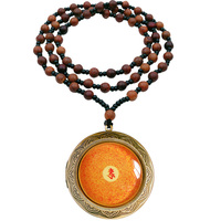 Lenyan Mantra Daisai Men's Gawu Box Portable Large Necklace can open the hollow pendant woman who installed things
