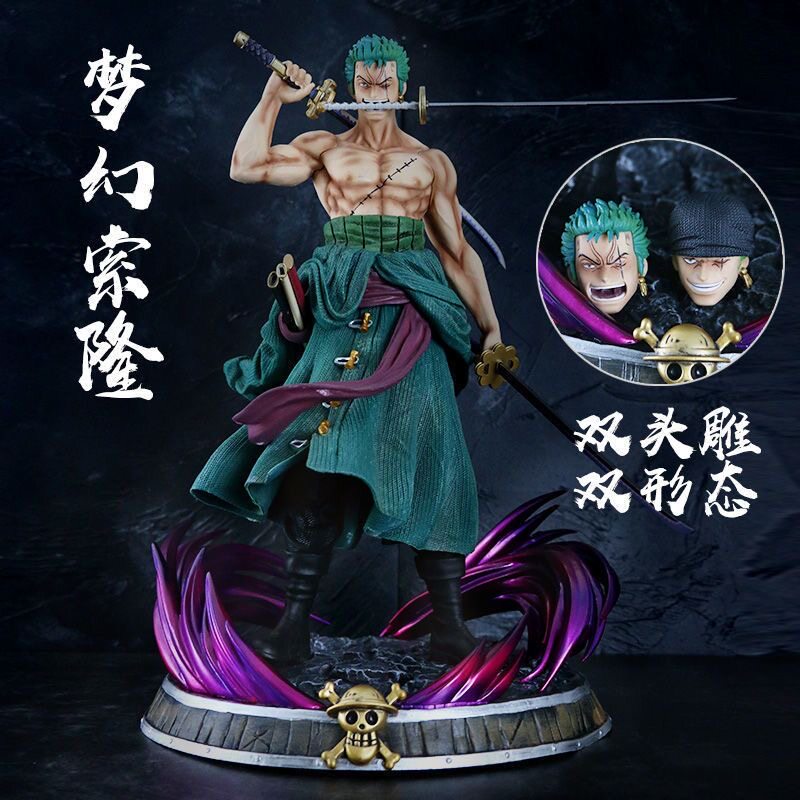 Японское аниме One Piece ручной работы Three Thousand Worlds Саурон Три меча Группа соломенных шляп Луффи Аниме модель ручной работы