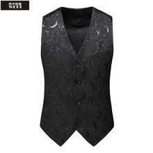 Spring and Autumn Season Men's Single Vest Plus Fat Plus Size Men's Work Sweetheart Coat Gentleman Suit Vest Trendy Men