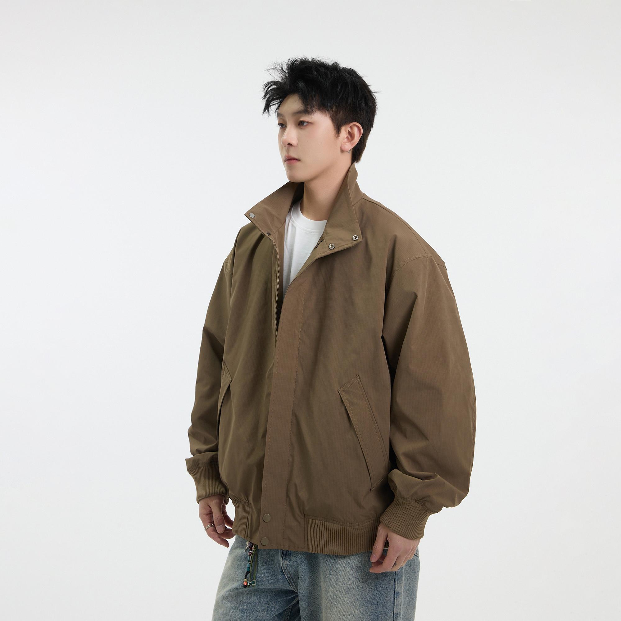 Осенне-зимняя американская летающая куртка Harrington, мужская бейсбольная пара с воротником-стойкой, хлопчатобумажная куртка cleanfit цвета хаки