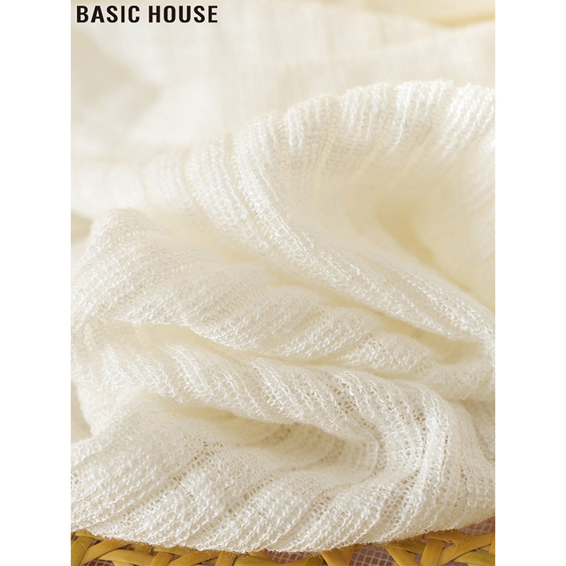 Базовый дом/Baijia Good Ice Silk вязаный солнцезащитный кардиган из шелка хорошего льда, женская летняя легкая верхняя куртка-шаль на бретелях