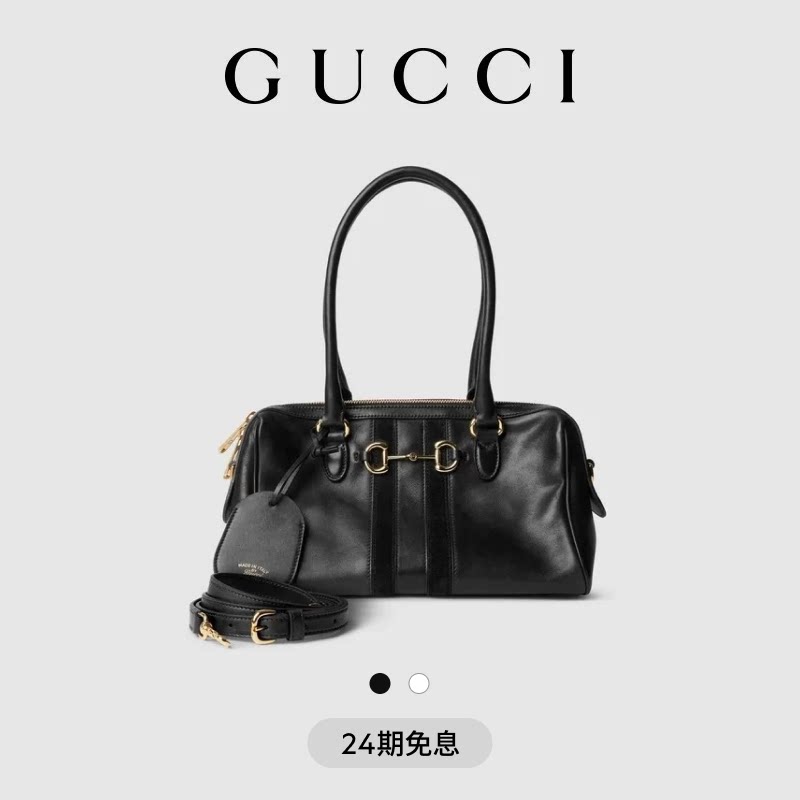 [Беспроцентный выпуск 24] [Новый стиль] Средняя бостонская сумка серии GUCCI Borsetto