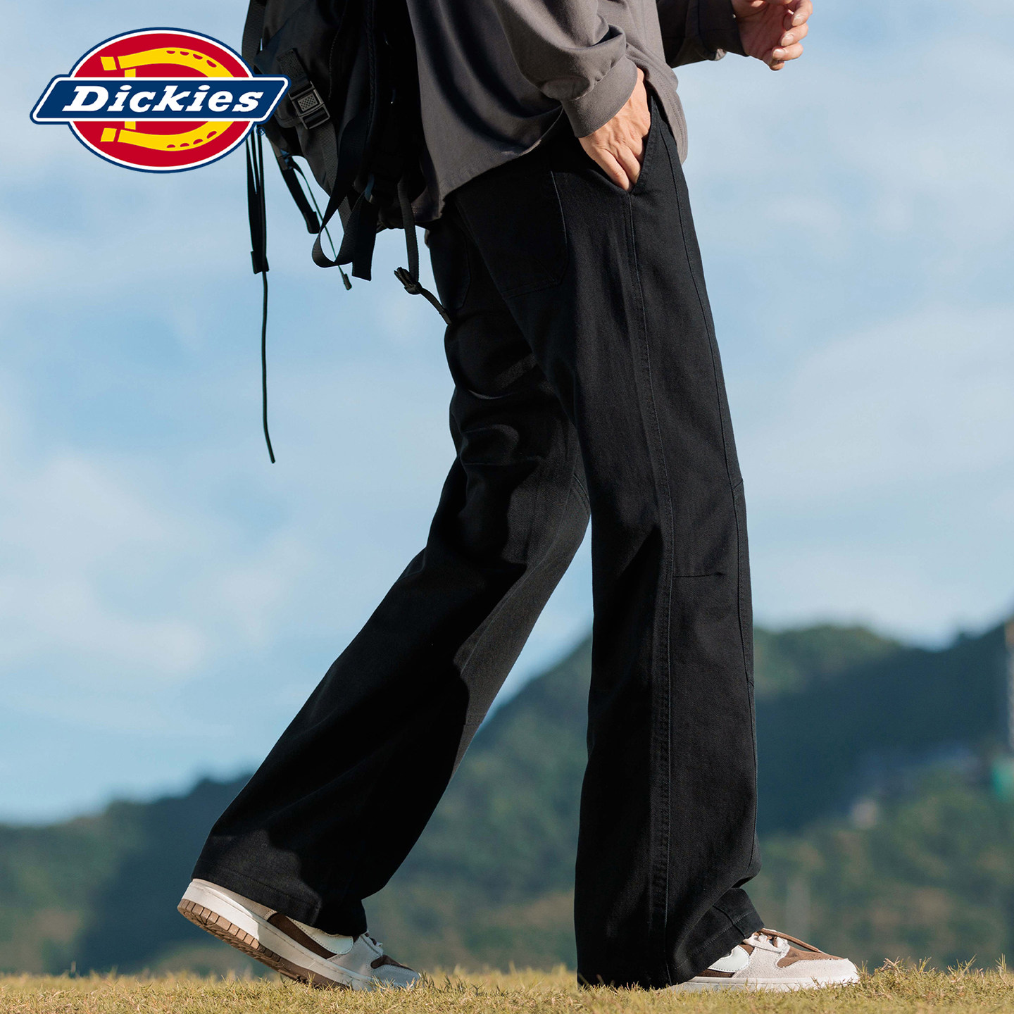 Повседневные брюки Dickies American tooling, черные повседневные брюки с микро-притачкой, мужские осенние 2026 новые универсальные длинные брюки в стиле ретро