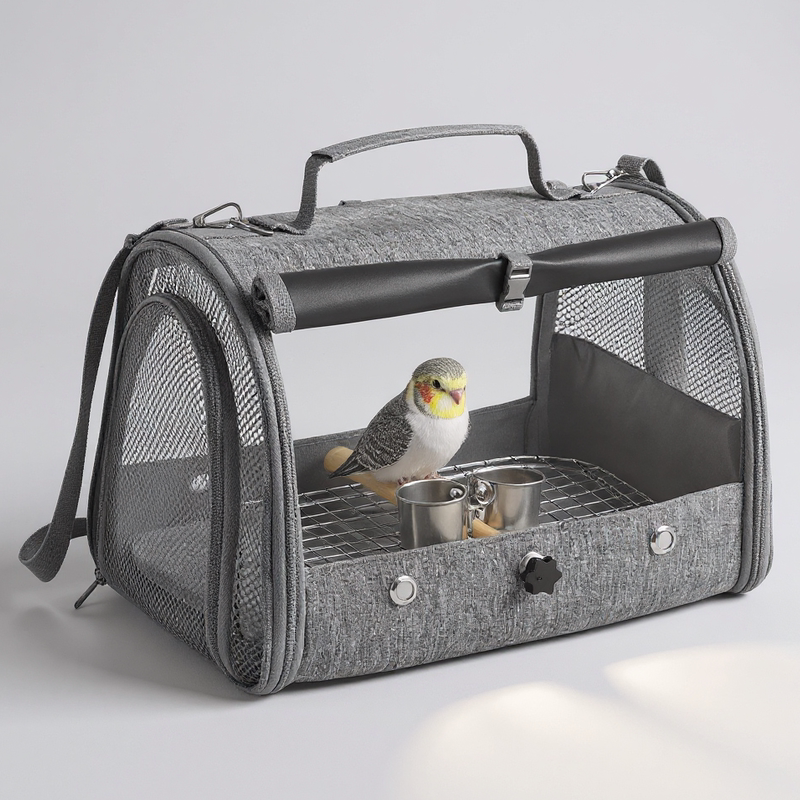 Дышащая переносная клетка для птиц Xuanfeng parrot, сумка на вынос, сумка для пикника с пионами, маленький рюкзак для прогулок с солнечной птицей