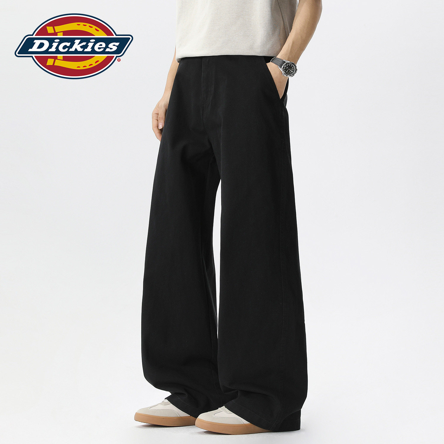 Брюки Dickies мужские летние универсальные хлопчатобумажные комбинезоны American cleanfit, свободные прямые брюки-ятаганы