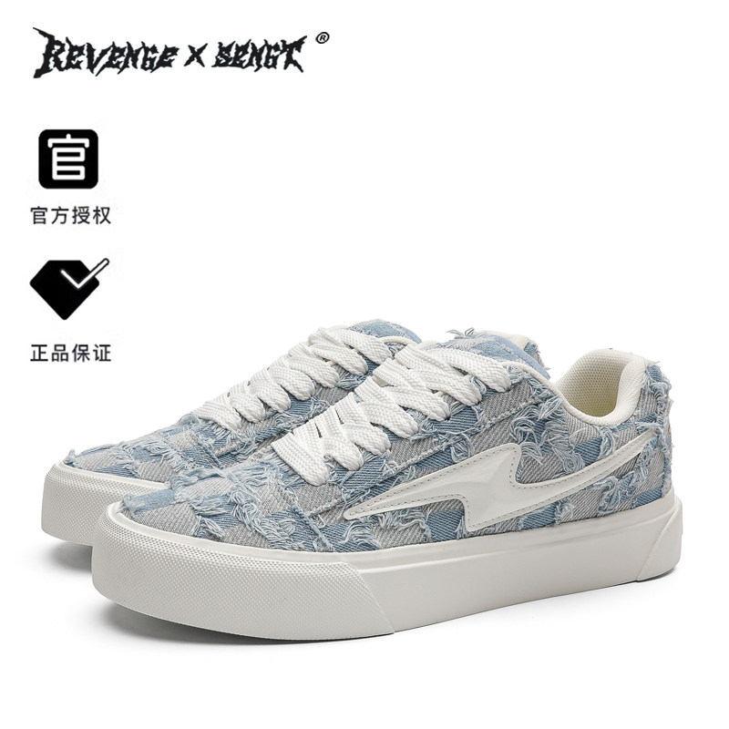 Оригинальные универсальные кроссовки REVENGE X SENGT Los Angeles Lightning под общим брендом Los Angeles Lightning в американском стиле, подчеркивающие модную обувь в стиле ретро