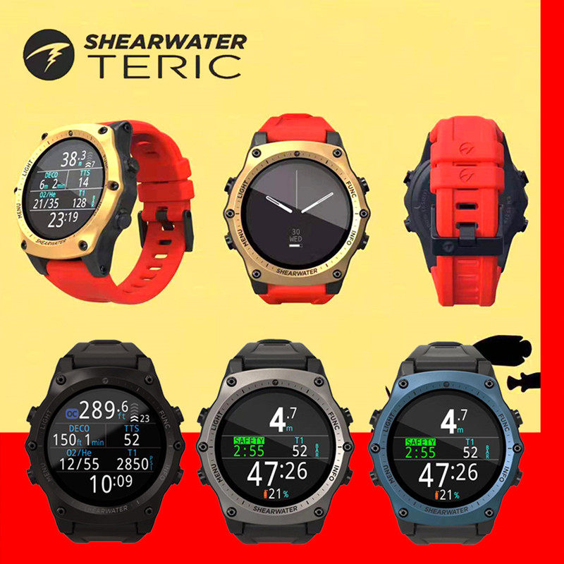 Shearwater Teric Diving Компьютерные часы Наручные спортивные для подводного плавания с аквалангом Бесплатный дайвинг Бесплатный фильм китайский