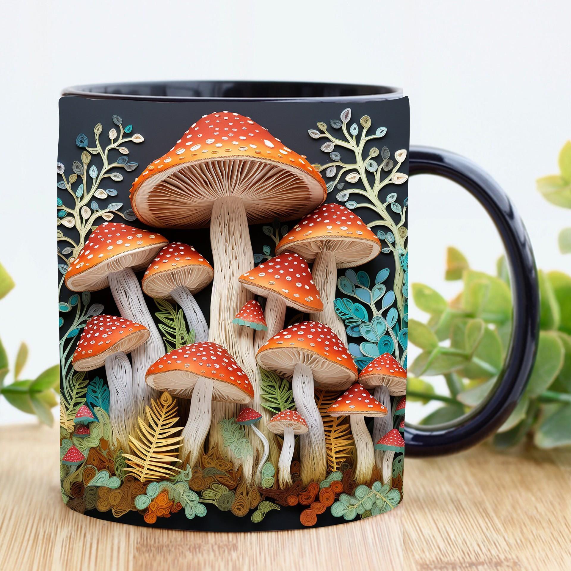 Новая трансграничная керамическая 3D-кружка agic ushrooms ug mug creative space, универсальная кружка