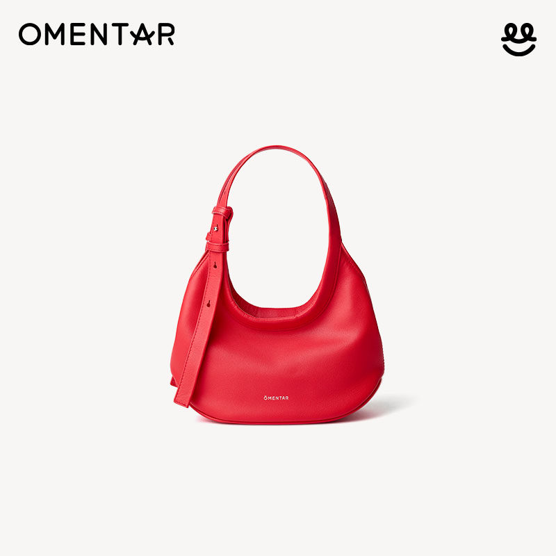 OMENTAR сумка-троян из воловьей кожи первого слоя Omont leather trojan, женская летняя сумка-мессенджер для подмышек в форме полумесяца, сумка-круассан