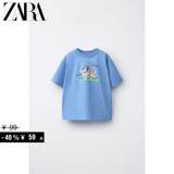 Специальная коллекция ZARA для маленьких мальчиков и малышей ясельного возраста © футболка с круглым вырезом и короткими рукавами с принтом Bruy 7878775 403