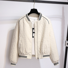 Popular diamond checkered baseball jacket from Europe, women's thin version in 2022