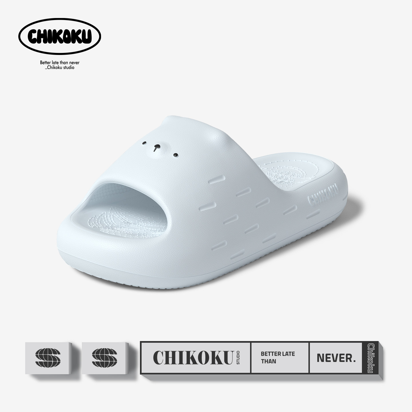 тапочки с супинатором chikoku cute cream bear для женщин, домашняя пара, нескользящие сандалии на толстой подошве для купания и тапочки для мужчин