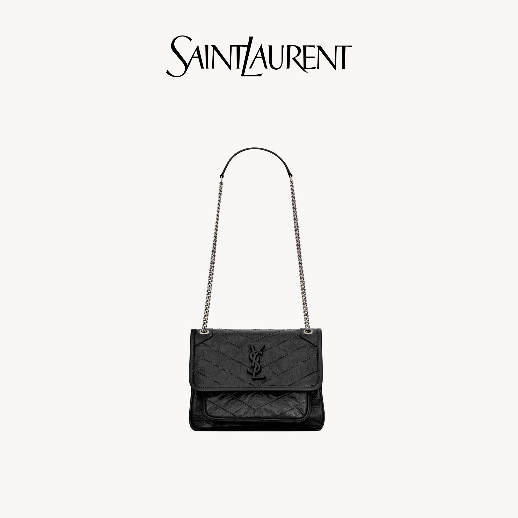 [Беспроцентный выпуск 24] Маленькая кожаная сумка YSL от YSL Ladies NIKI от YSL/Saint Laurent.