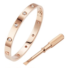 Оригинал 9.8 Новая серия Cartier / Cartier LOVE 18K розовый золотой браслет