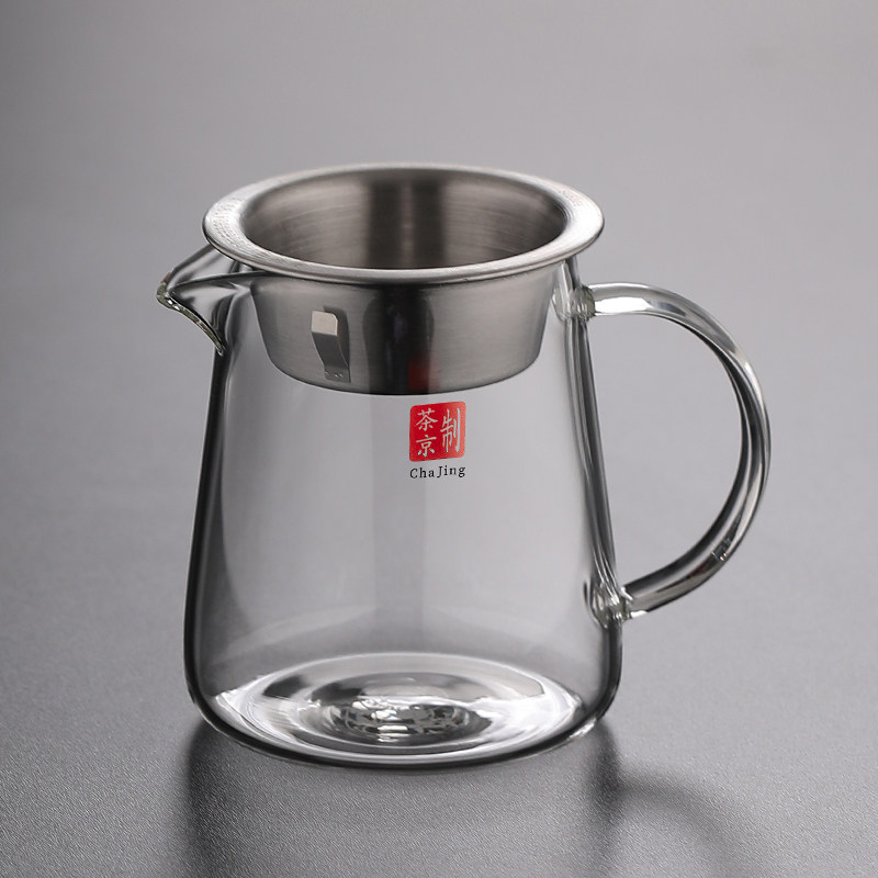 Утолщенная стеклянная чашка fair cup tea drain встроенный чайный сервиз набор высококачественных мужских чашек для чая с высокой термостойкостью диспенсер для морского чая с крышкой