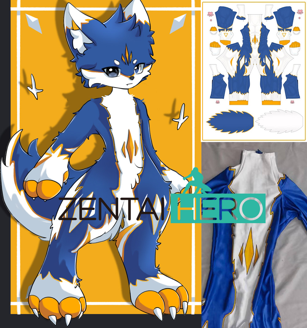 Customized animal designs and fursuits cosplay clothing printed one-piece tight clothes for men and women tailor-made according to pictures