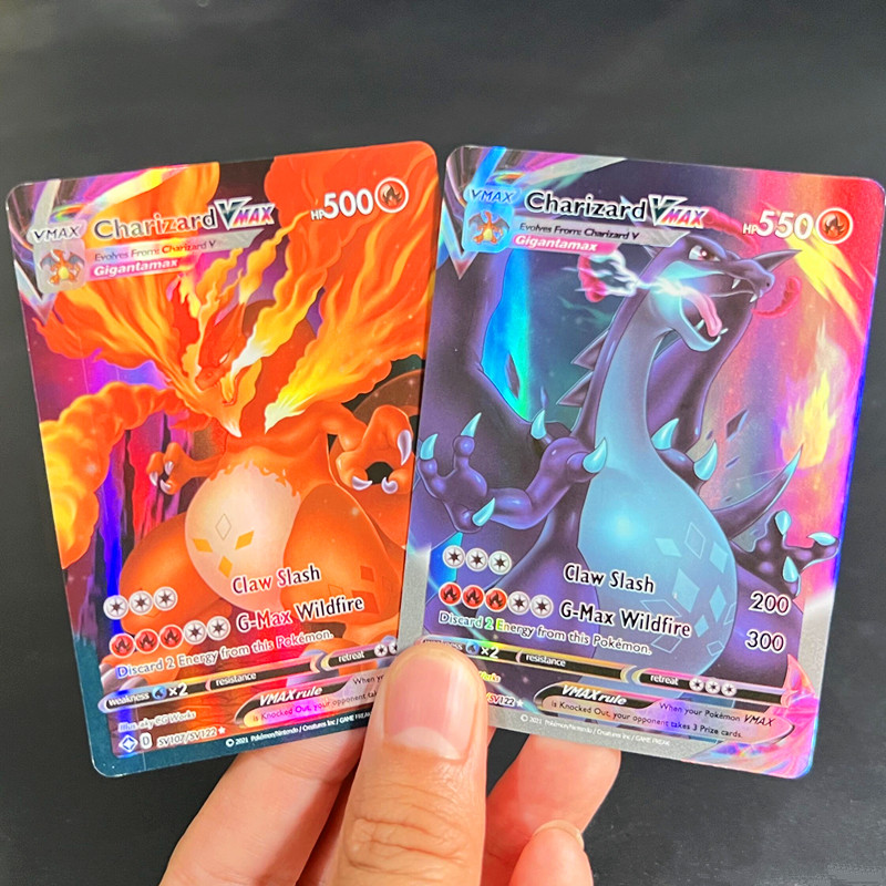 Карта Vmax Pokémon Super Evolution Pokémon Огнедышащий дракон Vstar Rift Seat Английская флеш-карта с карточной книгой