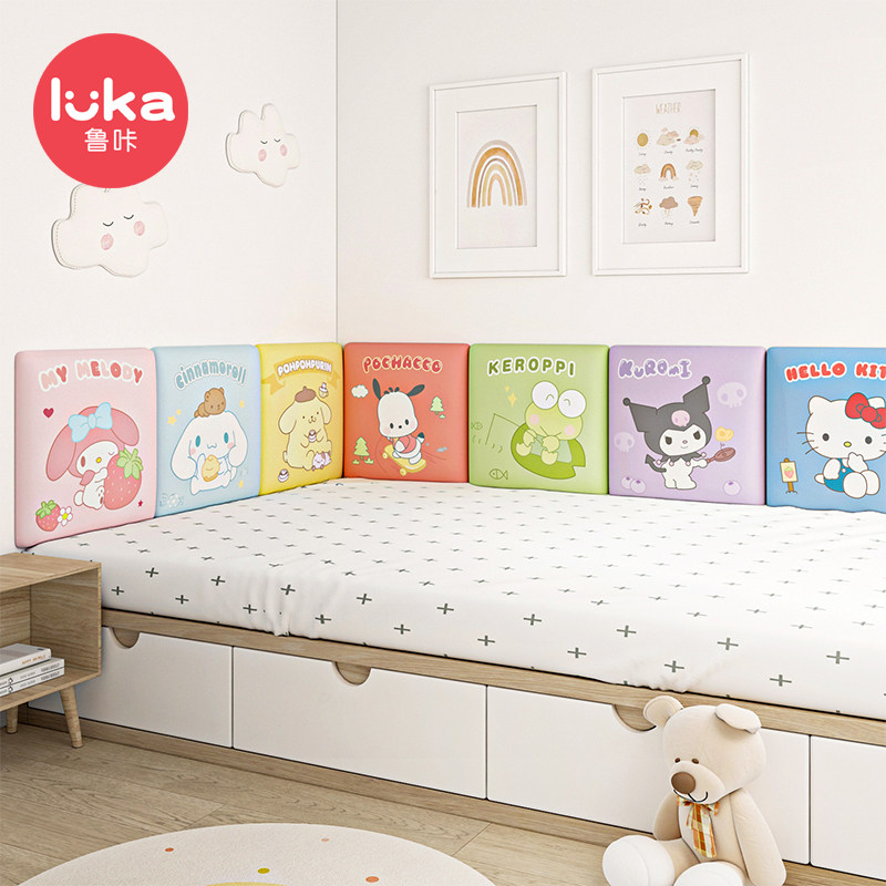 Новый продукт Sanrio soft bag подушка для предотвращения столкновений наклейка на стену Татами специальная изготовленная на заказ стена, окружающая прикроватную тумбочку с детским мультфильмом