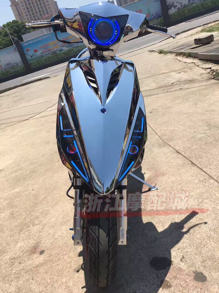 Yamaha Sanyang Wildfire Generation Боевой скоростной мотоцикл Электромобиль Модифицированный гальванический корпус Полный набор аксессуаров