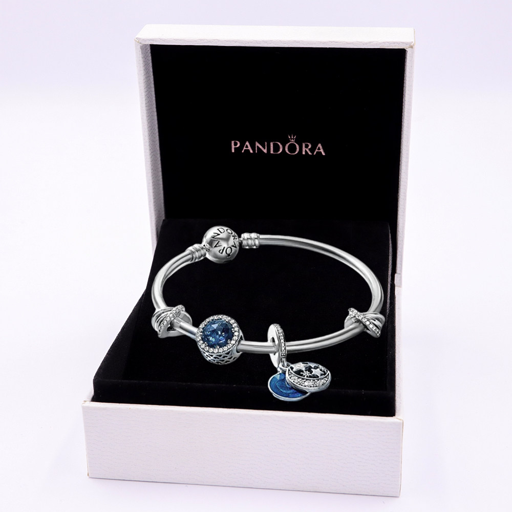 ПАНДОРА Браслет Pandora Сердце Океана Звездная Сказка Браслет ZT0013 Подарок на День Святого Валентина на День рождения Женский