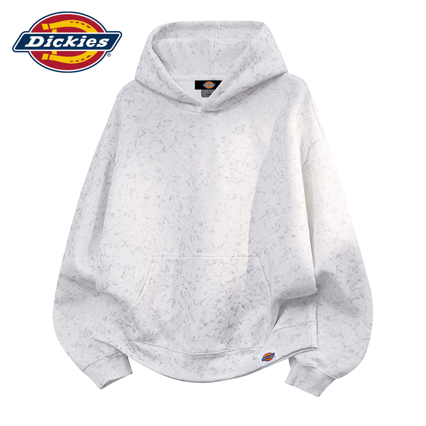 Dickies2026秋冬季美式扎染连帽长袖卫衣男女款情侣外套重磅百搭