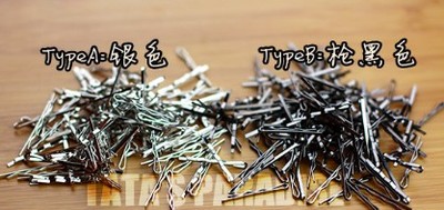 taobao agent BJD.SD.DD 娃用配件小发夹/发卡3.5cm 黑银两色现货