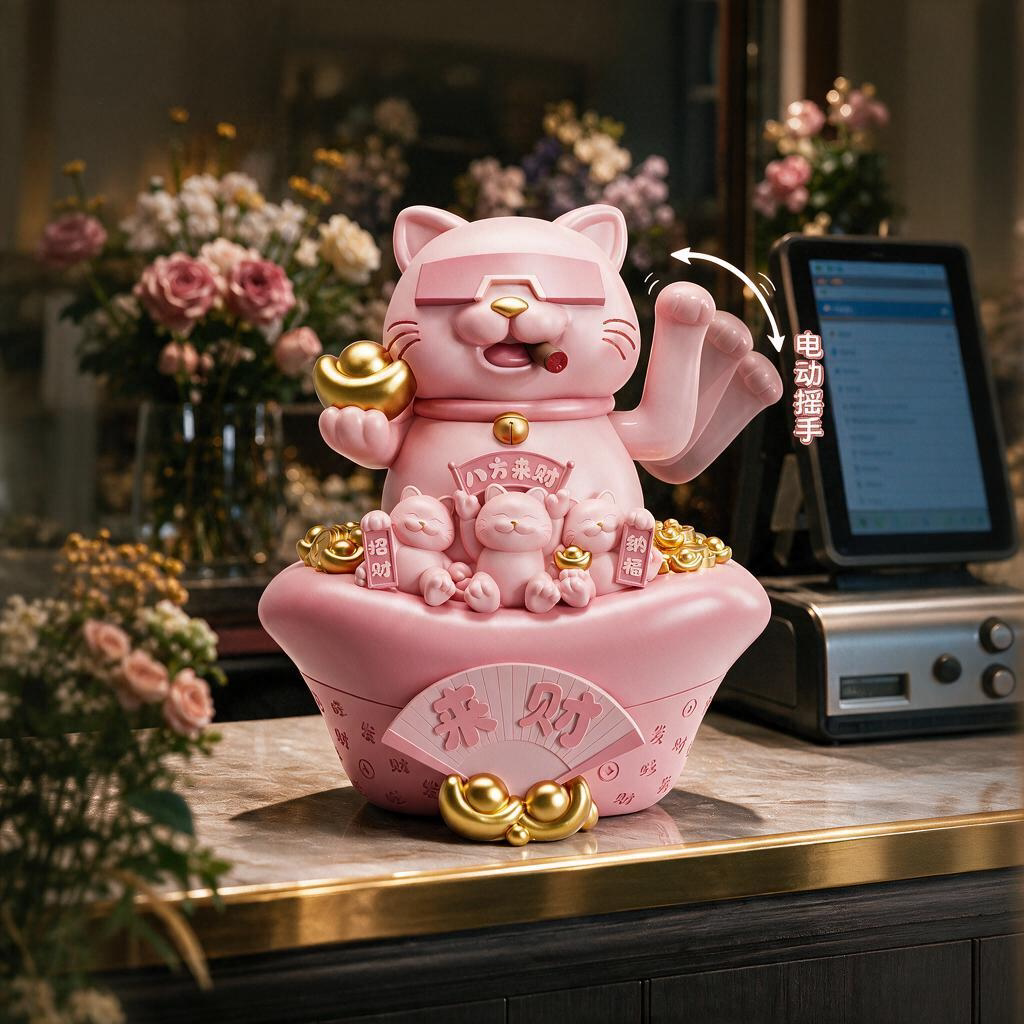 Автоматическое пожатие руки украшение lucky cat подарок на открытие стойки регистрации нового магазина высококлассные друзья открывают магазин практичный свет роскошь высокого класса