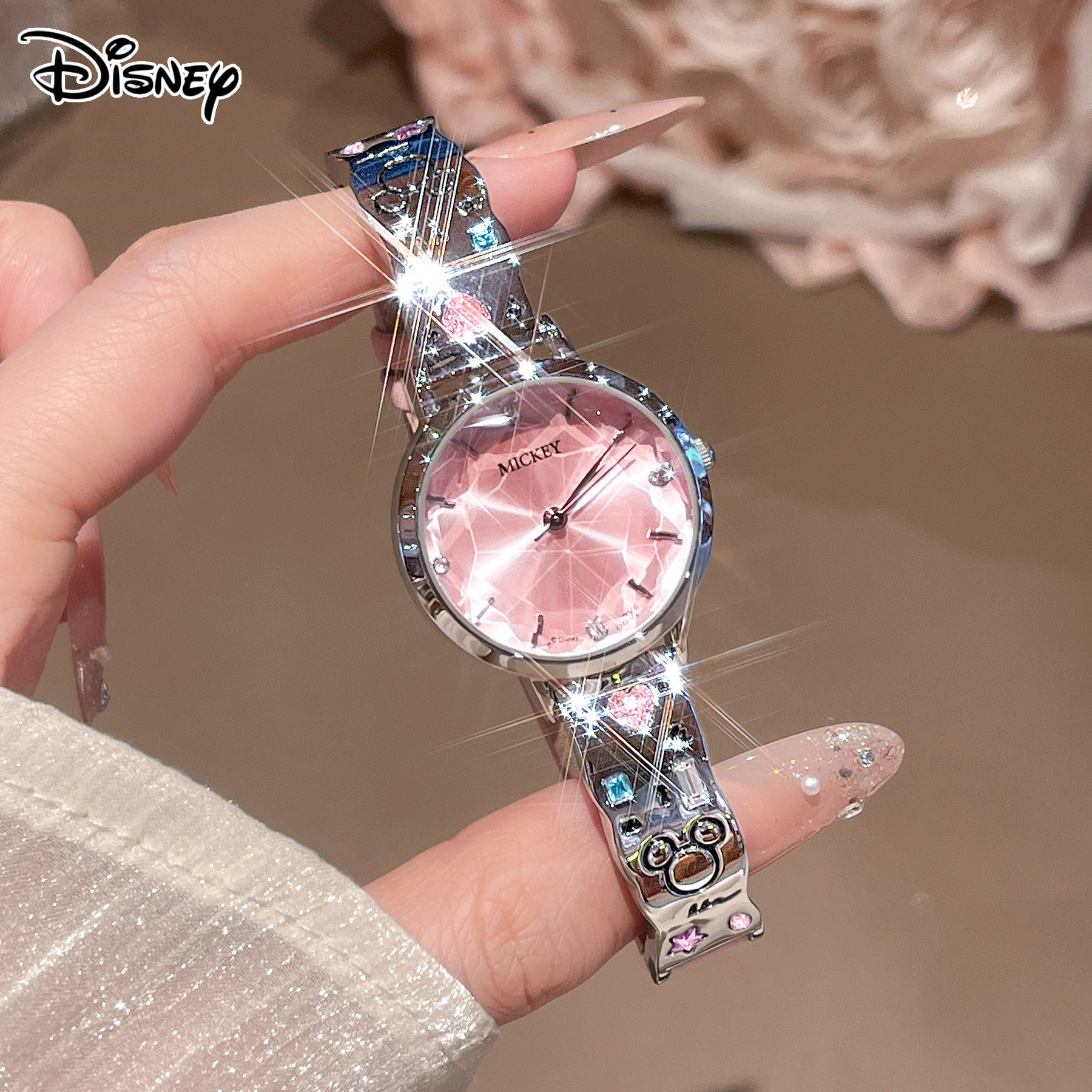 Часы-браслет Disney Gypsophila Женские легкие роскошные нишевые подарки для девочек и подруг на юбилей, подарки на день рождения