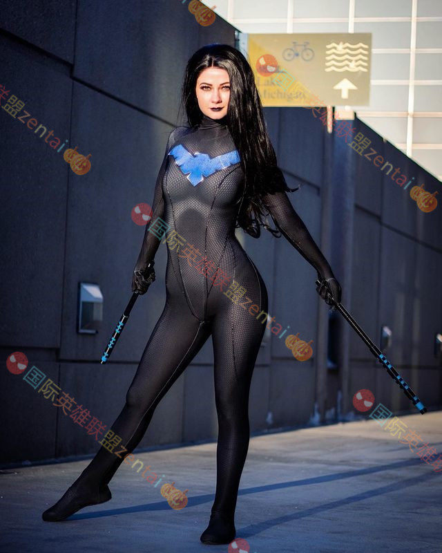 Halloween Nightwing Cosplay Bodysuit Female Adult Children Anime Movie Superhero Zentai