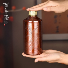 Bainianlong copper wine bottle, empty bottle sealing, high-grade Baijiu bottle, Maotai wine storage pot, copper wine tank, special for self brewing