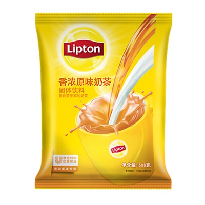 Чай с молоком Lipton в Гонконгском стиле, 1000 г, оригинальный чайный пакетик с молоком, жемчужный порошок чая с молоком, ингредиенты【】