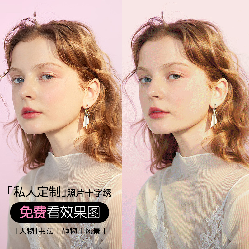 Набор для вышивания крестиком свадебной фотографии с персонажем для детей, звездный дизайн, выполненный на заказ, фотография на заказ, простая современная живопись