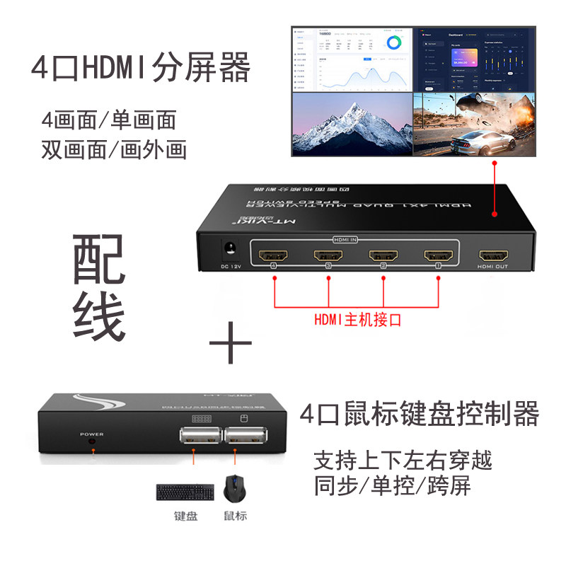 Maxtor Dimension moment HDMI-разветвитель экранный разветвитель 4 в 1 на девять экранов vga-разветвитель 9 в 1
