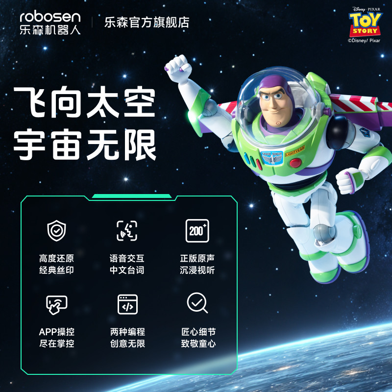 Le Senbas Lightyear Toy Story Версия интеллектуального робота Управление приложением Голосовое управление интеллектуальной игрушкой с искусственным интеллектом