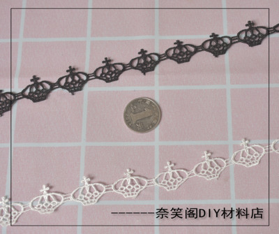 taobao agent 2cm蕾丝服装辅料 牛奶丝手工diy花边 婚纱礼服花边满包邮