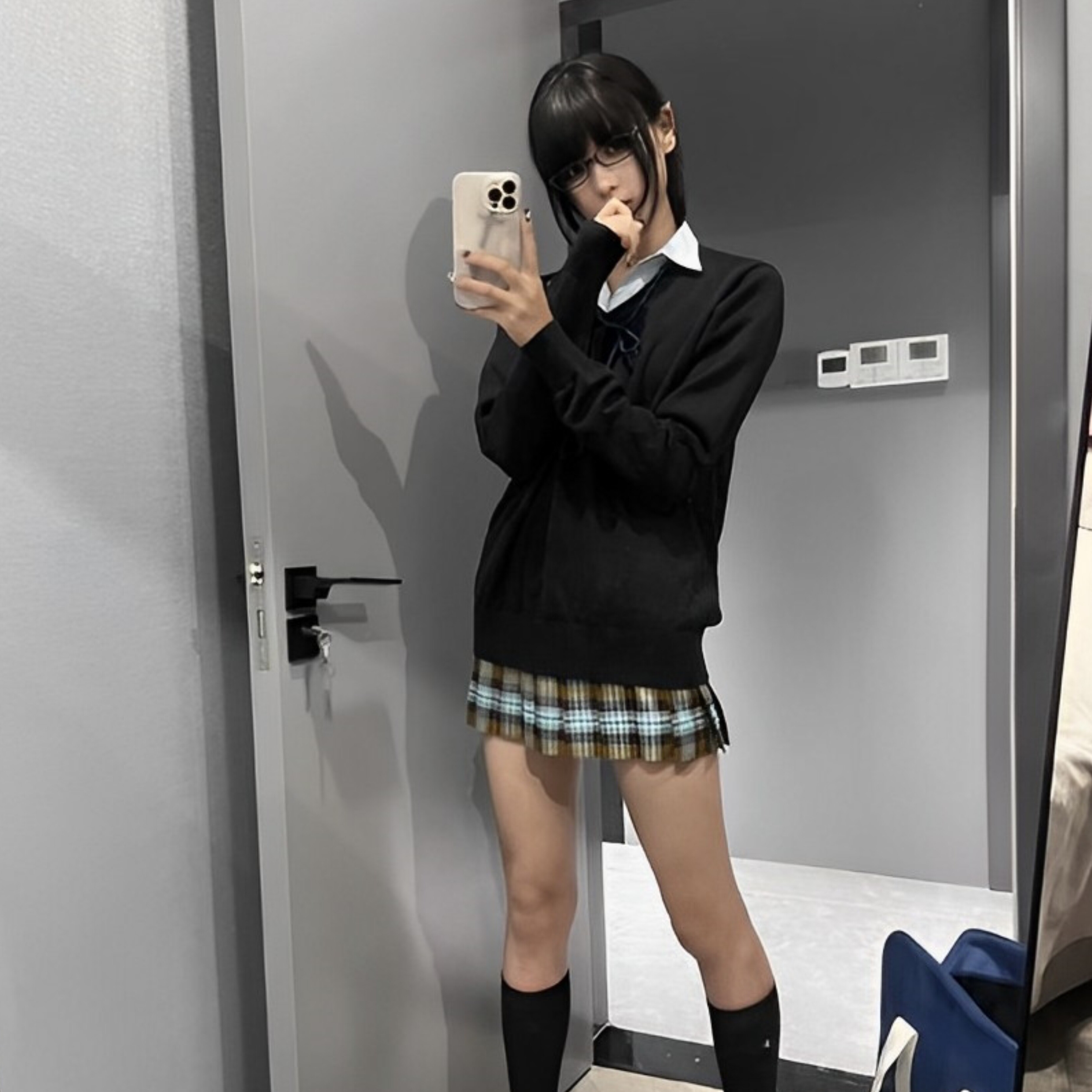 Осенне-зимний пуловер JK uniform, женский свитер в японском стиле колледжа, однотонный свитер с V-образным вырезом, внутренний топ, куртка с длинными рукавами