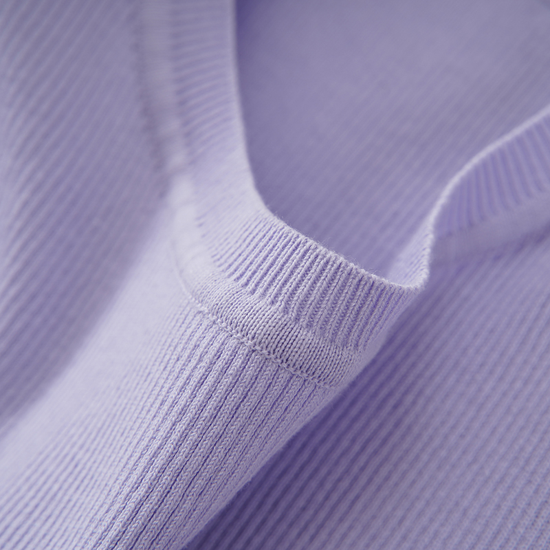 Легкий приталенный свитер из тонкого хлопка 60-х годов на 16 булавках, женская трикотажная рубашка с круглым вырезом по низу, облегающая и удобная