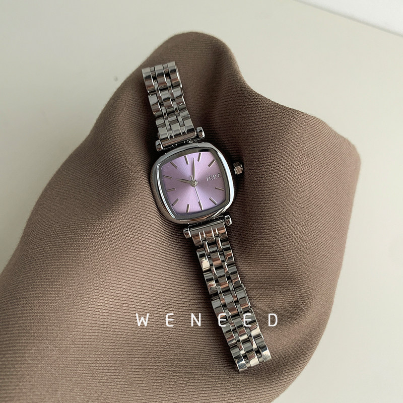 Женские часы WENEED "Purple" с романтическим темпераментом, новинка 2026 года, высококачественные нишевые легкие роскошные женские часы, кварцевые часы